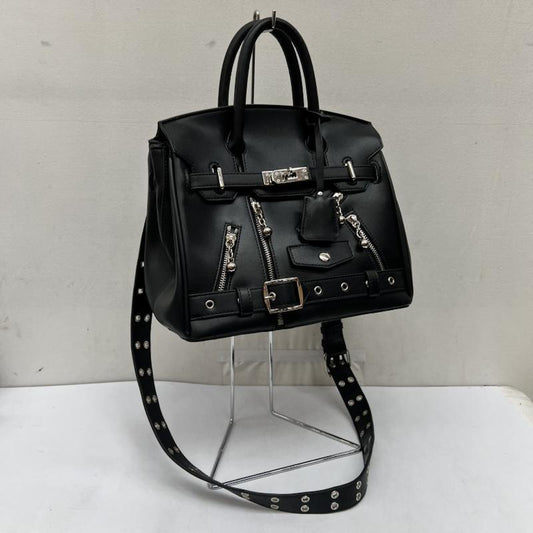 古着 USED ハンドバッグ ハンドバッグ ALICE HOLLYWOOD MOTO COUTURE BAG 28 ショルダー - 黒 / ブラック / black メンズ USED 古着 中古 50169054