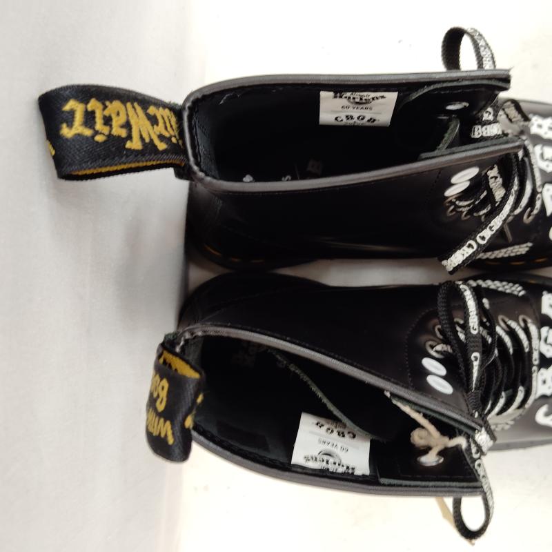 ドクターマーチン Dr.Martens ブーツ エンジニアブーツ 1460 8 ホール ブーツ CBGB ＆ OMFUG 60周年記念 コラボ UK：7 黒 / ブラック / black メンズ USED 古着 中古 50169063