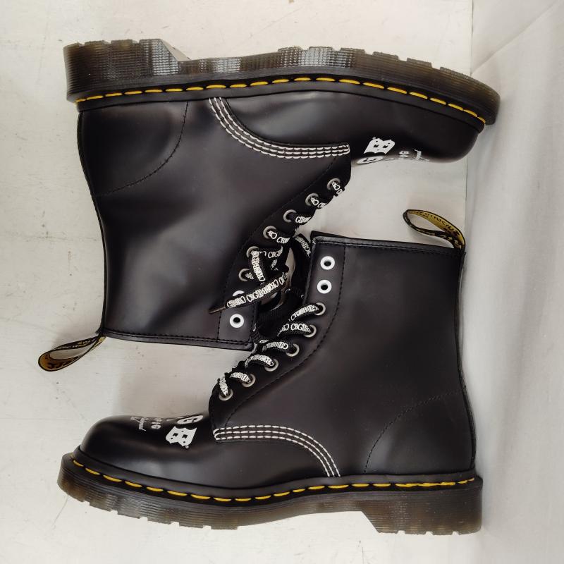 ドクターマーチン Dr.Martens ブーツ エンジニアブーツ 1460 8 ホール ブーツ CBGB ＆ OMFUG 60周年記念 コラボ UK：7 黒 / ブラック / black メンズ USED 古着 中古 50169063