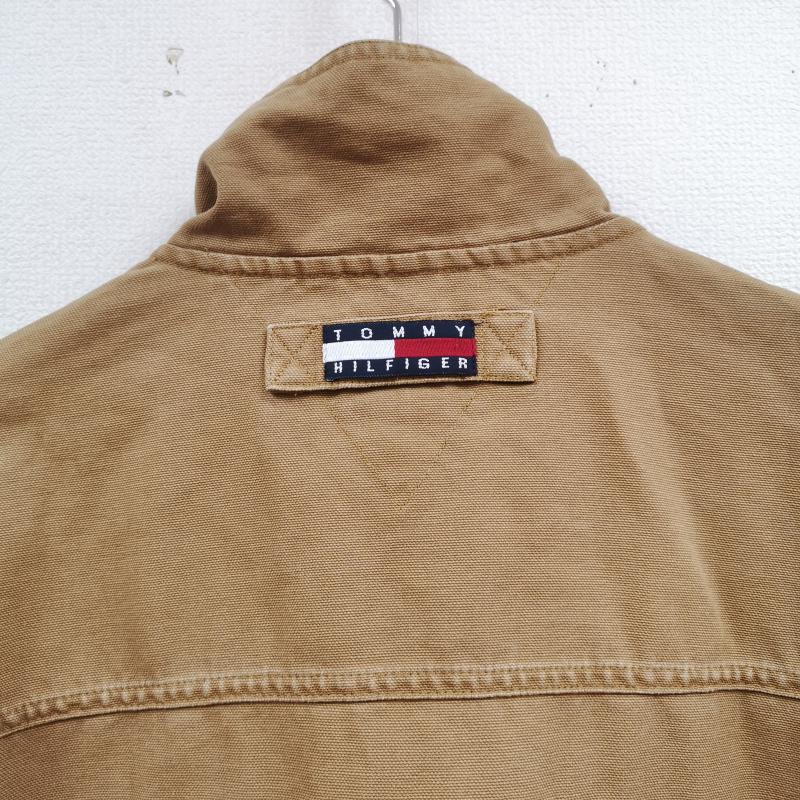 トミーヒルフィガー TOMMY HILFIGER ジャケット、上着 ジャンパー、ブルゾン 90s ダック地 ハーフ ジップ プルオーバー ハンティング アノラック ジャケット XL ベージュ / ベージュ / beige メンズ USED 古着 中古 50169066