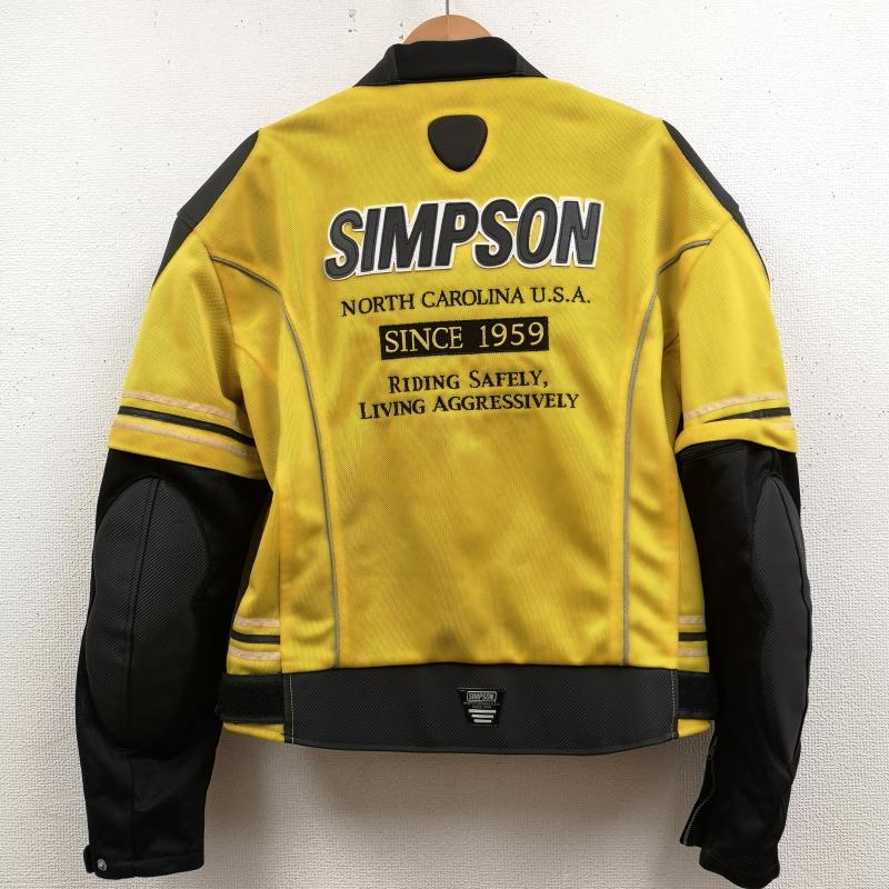 古着 USED ジャケット、上着 ジャンパー、ブルゾン SIMPSON Racing 袖取り外し可能 2WAY メッシュ レーシング ジャケット L 黄 / イエロー / yellow メンズ USED 古着 中古 50169068