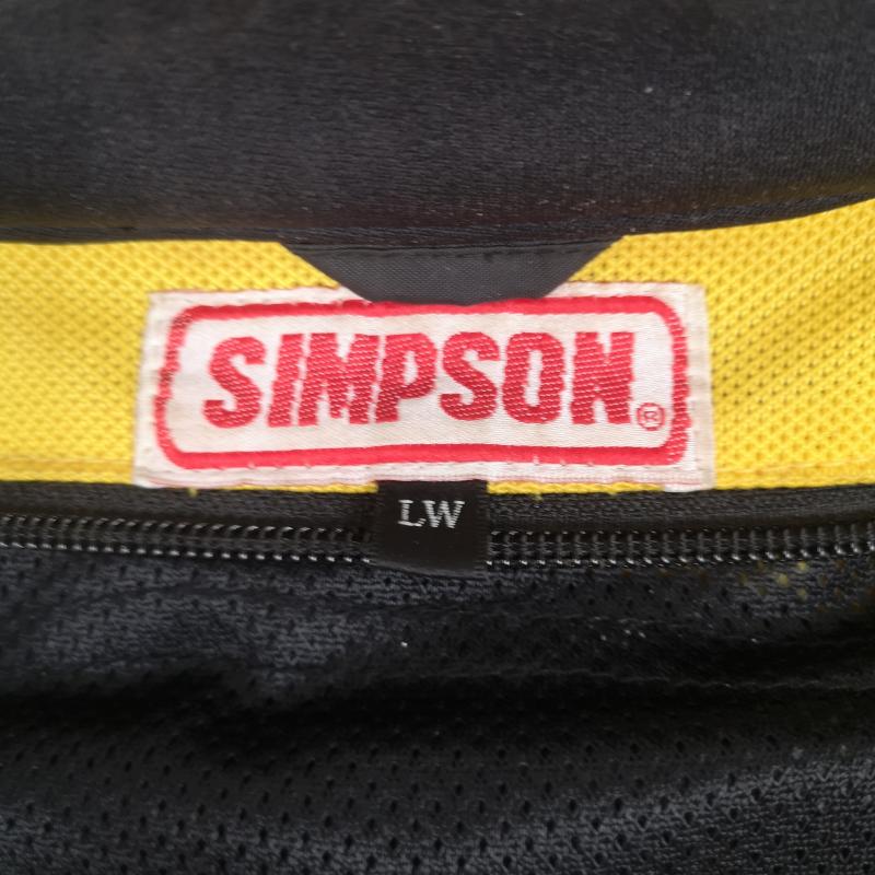 古着 USED ジャケット、上着 ジャンパー、ブルゾン SIMPSON Racing 袖取り外し可能 2WAY メッシュ レーシング ジャケット L 黄 / イエロー / yellow メンズ USED 古着 中古 50169068