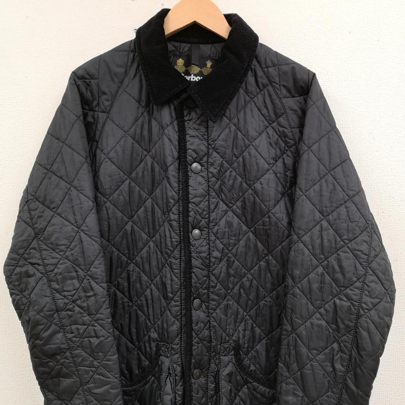 バーブァー Barbour ジャケット、上着 ジャンパー、ブルゾン LIDDESDALE コーデュロイ襟 キルティング ジャケット 黒 / ブラック / black メンズ USED 古着 中古 50169071