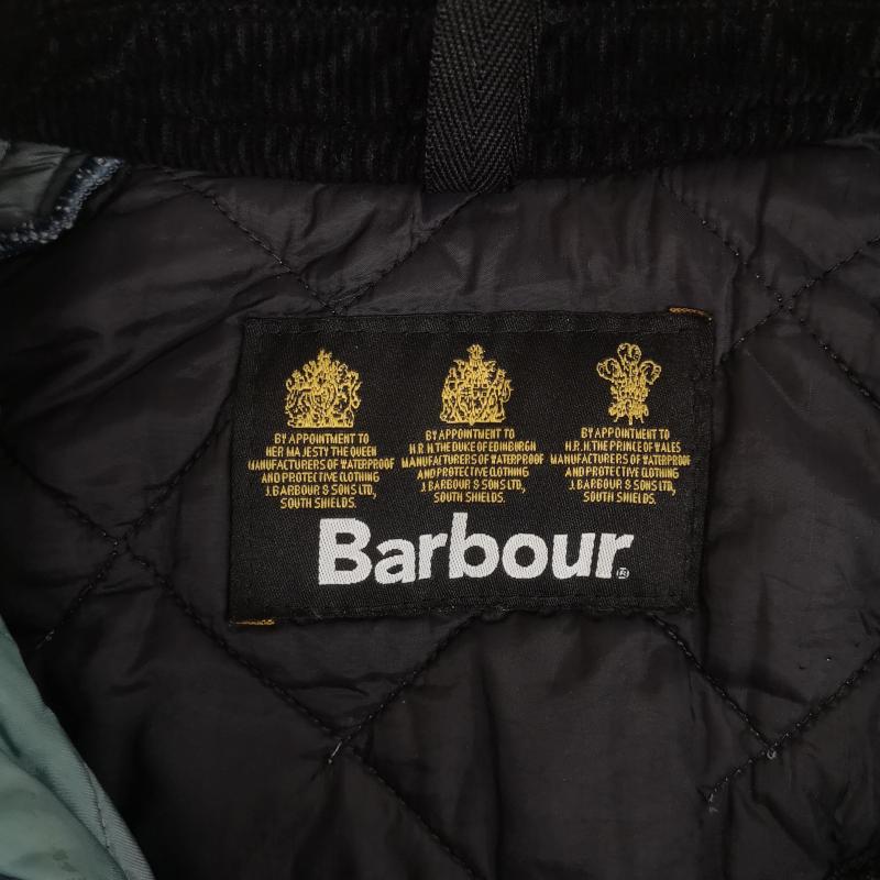 バーブァー Barbour ジャケット、上着 ジャンパー、ブルゾン LIDDESDALE コーデュロイ襟 キルティング ジャケット 黒 / ブラック / black メンズ USED 古着 中古 50169071