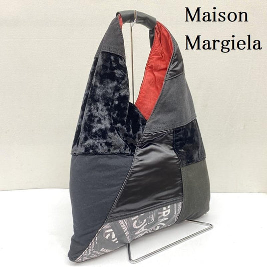 メゾン マルジェラ Maison Margiela ハンドバッグ ハンドバッグ S54WD0043 P4139 MM6 エムエムシックス ジャパニーズ パッチワーク バッグ ルーマニア製 21年 春夏コレクション 黒 / ブラック / black レディース USED 古着 中古 50169072