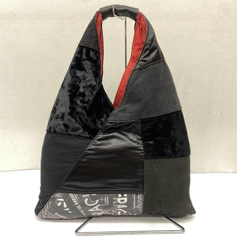 メゾン マルジェラ Maison Margiela ハンドバッグ ハンドバッグ S54WD0043 P4139 MM6 エムエムシックス ジャパニーズ パッチワーク バッグ ルーマニア製 21年 春夏コレクション 黒 / ブラック / black レディース USED 古着 中古 50169072