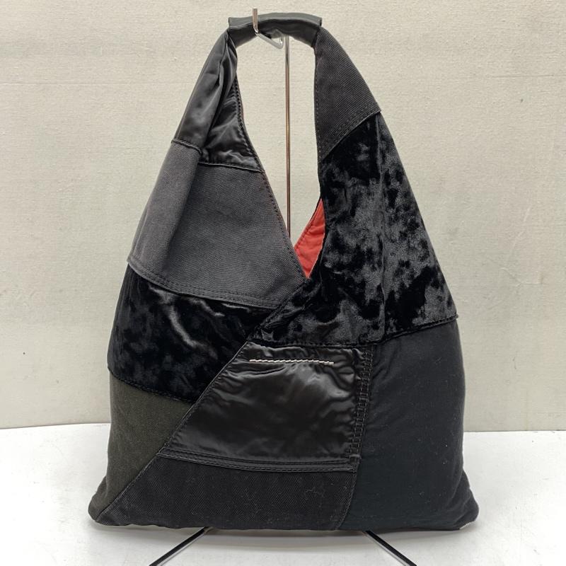 メゾン マルジェラ Maison Margiela ハンドバッグ ハンドバッグ S54WD0043 P4139 MM6 エムエムシックス ジャパニーズ パッチワーク バッグ ルーマニア製 21年 春夏コレクション 黒 / ブラック / black レディース USED 古着 中古 50169072