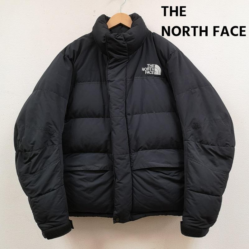 ザノースフェイス THE NORTH FACE ジャケット、上着 ダウンジャケット 90s ロゴ刺繡 グース ダウン バフィン ジャケット S 黒 / ブラック / black メンズ USED 古着 中古 50169073