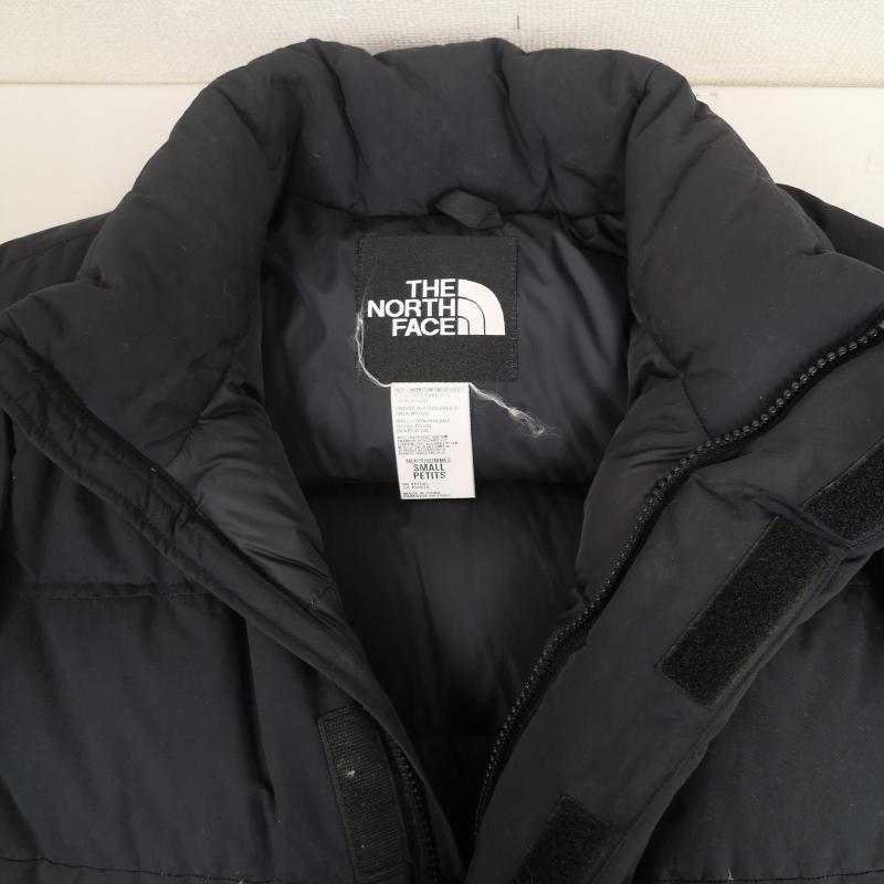 ザノースフェイス THE NORTH FACE ジャケット、上着 ダウンジャケット 90s ロゴ刺繡 グース ダウン バフィン ジャケット S 黒 / ブラック / black メンズ USED 古着 中古 50169073