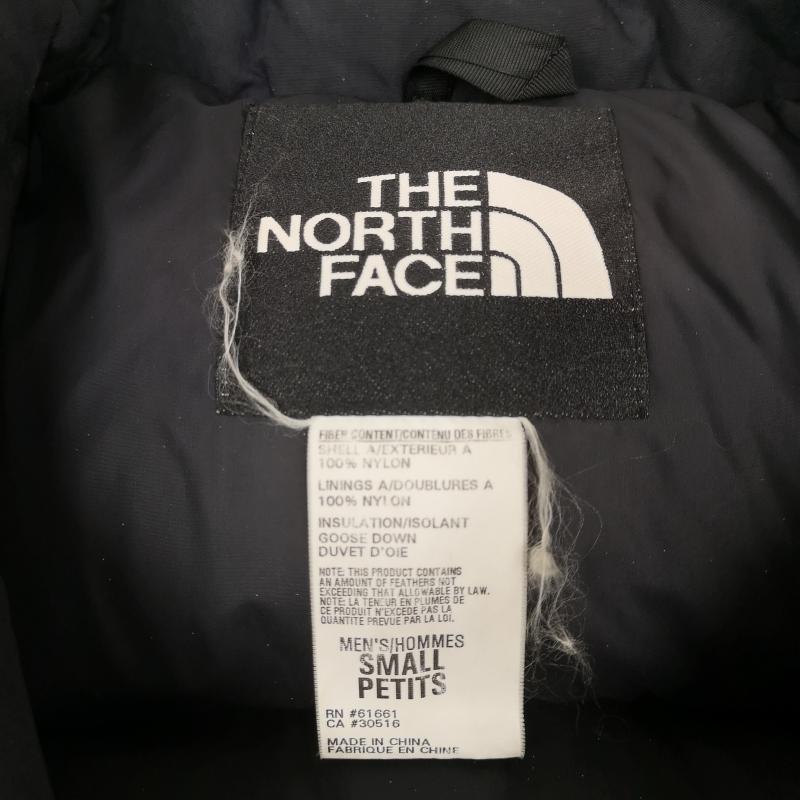 ザノースフェイス THE NORTH FACE ジャケット、上着 ダウンジャケット 90s ロゴ刺繡 グース ダウン バフィン ジャケット S 黒 / ブラック / black メンズ USED 古着 中古 50169073