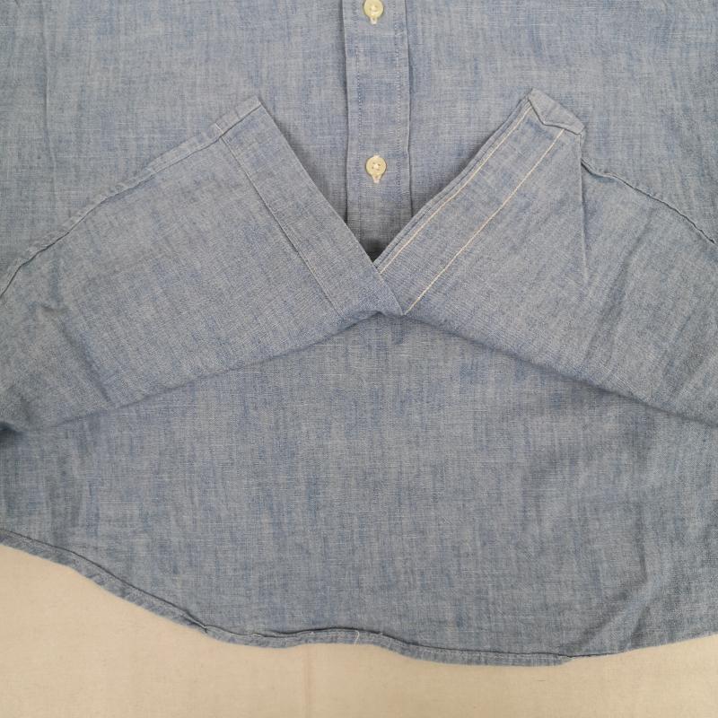 ポロラルフローレン POLO RALPH LAUREN シャツ、ブラウス 長袖 ポニー ロゴ 刺繍 ワンポイント 長袖 ボタンダウン シャンブレー シャツ M インディゴ / インディゴ / Indigo メンズ USED 古着 中古 50169075