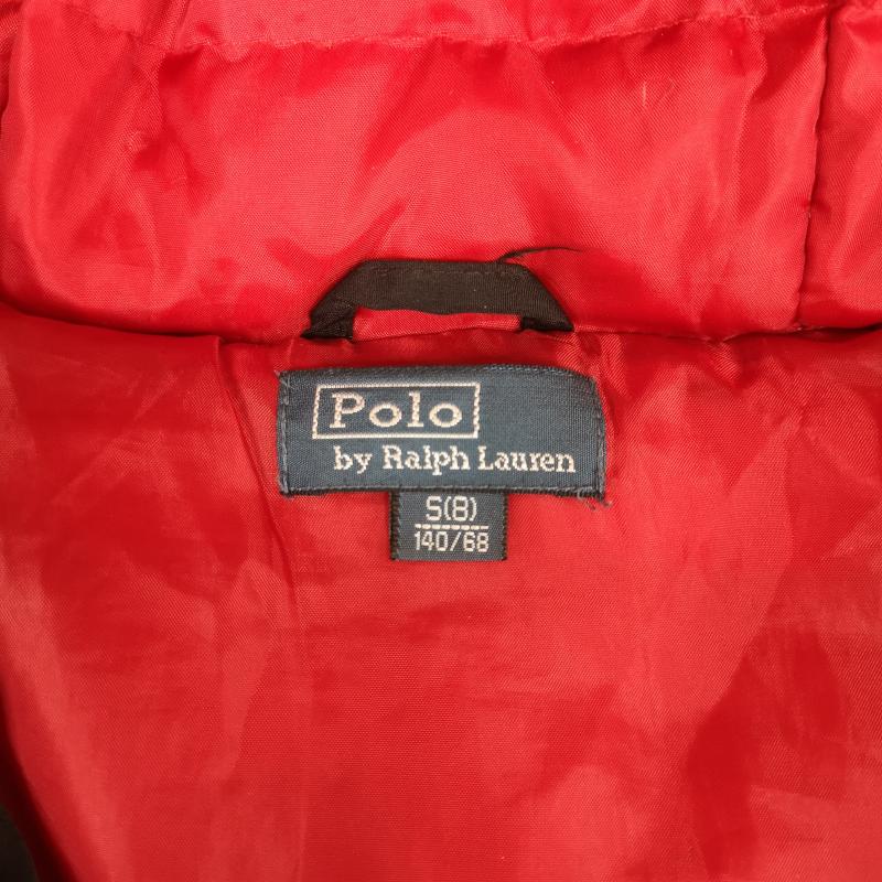 ポロバイラルフローレン Polo by RALPH LAUREN ジャケット、上着 ダウンジャケット ビッグポニー ワンポイント ロゴ刺繍 ダウン ジャケット 140cm 黒 / ブラック / black ボーイズ USED 古着 中古 50169076
