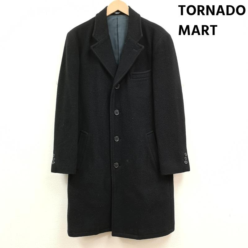 トルネードマート TORNADO MART コート コート一般 日本製 ノッチドラペル センターベント ウール メルトン チェスター コート TC-7321 M 黒 / ブラック / black メンズ USED 古着 中古 50169078