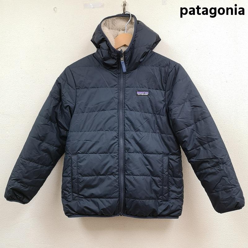 パタゴニア patagonia ジャケット、上着 ジャンパー、ブルゾン リバーシブル 2WAY ボア フリース ジャケット M 紺 / ネイビー / navy ボーイズ USED 古着 中古 50169080