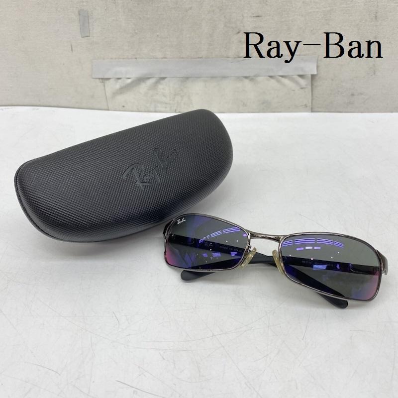 レイバン Ray-Ban めがね・サングラス サングラス RB3149 イタリア製 デルピエロモデル スクエア メタルフレーム サングラス 黒 / ブラック / black メンズ USED 古着 中古 50169082