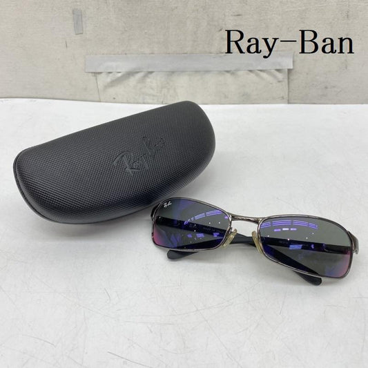 レイバン Ray-Ban めがね・サングラス サングラス RB3149 イタリア製 デルピエロモデル スクエア メタルフレーム サングラス 黒 / ブラック / black メンズ USED 古着 中古 50169082