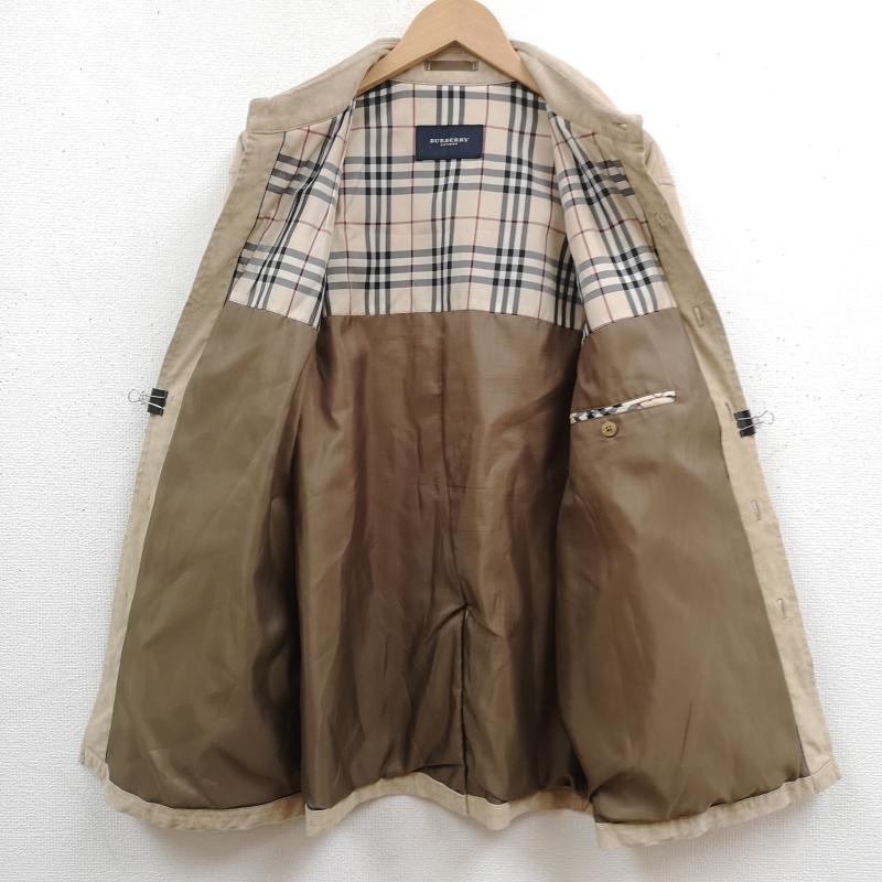 バーバリーロンドン Burberry London ジャケット、上着 ジャンパー、ブルゾン 日本製 ノバチェック フェイク スウェード シャツ ジャケット BBP08-105-46 M ベージュ / ベージュ / beige メンズ USED 古着 中古 50169083