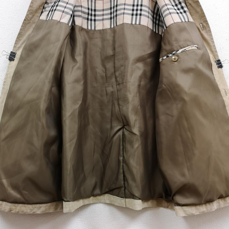 バーバリーロンドン Burberry London ジャケット、上着 ジャンパー、ブルゾン 日本製 ノバチェック フェイク スウェード シャツ ジャケット BBP08-105-46 M ベージュ / ベージュ / beige メンズ USED 古着 中古 50169083