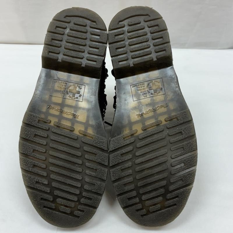 ドクターマーチン Dr.Martens ブーツ ショートブーツ 1460 STUDDED CHAIN LEATHER LACE UP BOOTS スタッズ チェーン レザー レースアップ ブーツ 27776001 UK：7 メンズ USED 古着 中古 50169084