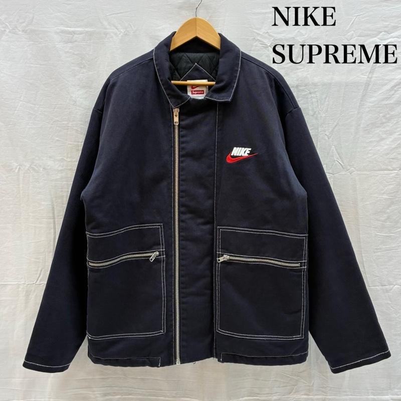 シュプリーム Supreme ジャケット、上着 ジャンパー、ブルゾン 18AW NIKE Double Zip Quilted Work Jacket ナイキ ダブルジップ キルテッド ワーク ジャケット L メンズ USED 古着 中古 50169086