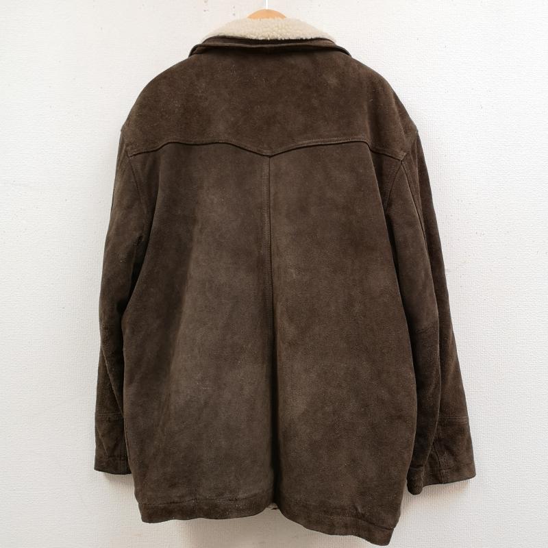 古着 USED ジャケット、上着 ジャンパー、ブルゾン ON TIME スエード レザー ボア ランチ ジャケット 40 茶 / ブラウン / brown メンズ USED 古着 中古 50169088