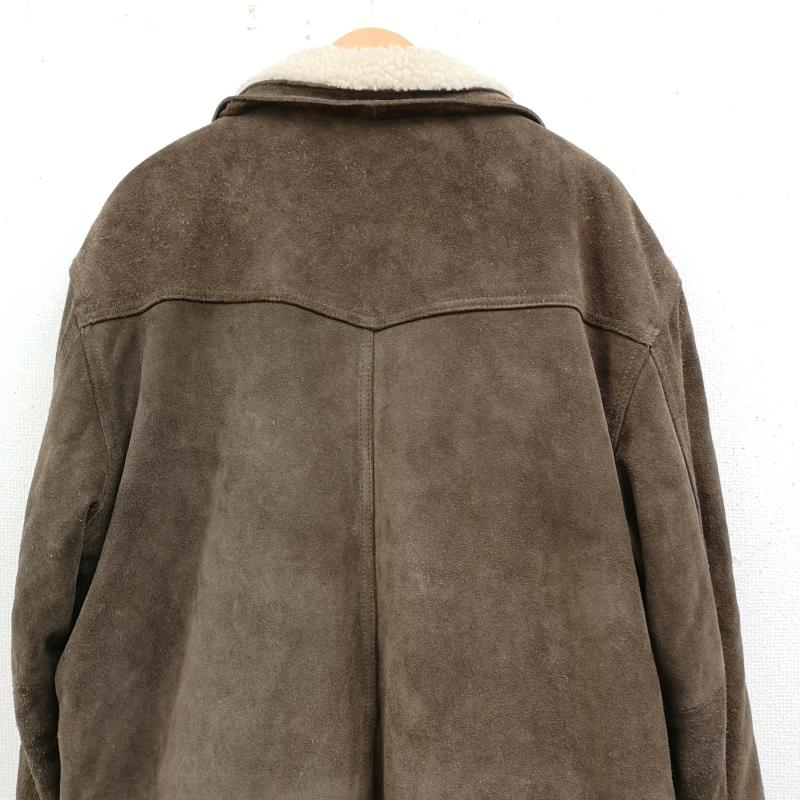 古着 USED ジャケット、上着 ジャンパー、ブルゾン ON TIME スエード レザー ボア ランチ ジャケット 40 茶 / ブラウン / brown メンズ USED 古着 中古 50169088