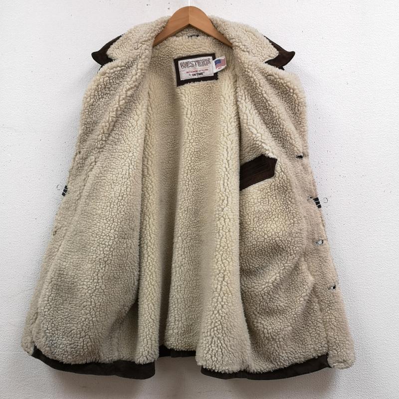 古着 USED ジャケット、上着 ジャンパー、ブルゾン ON TIME スエード レザー ボア ランチ ジャケット 40 茶 / ブラウン / brown メンズ USED 古着 中古 50169088