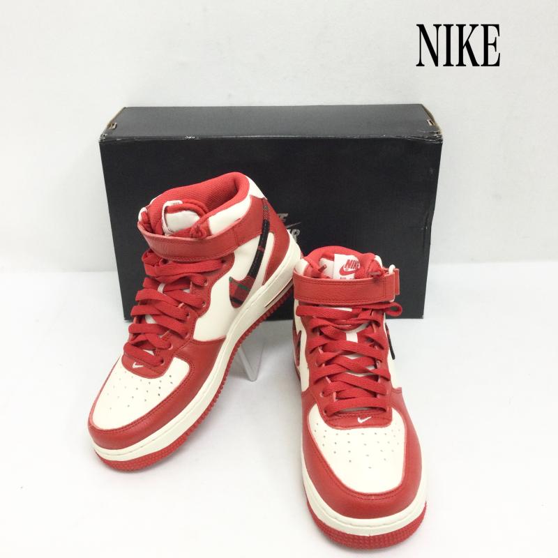 ナイキ NIKE スニーカー スニーカー NIKE AIR FORCE 1 MID  07 LX PALE IVORY UNIVERSITY  DV0792-101 24.0cm 赤 / レッド / red レディース USED 古着 中古 50169090