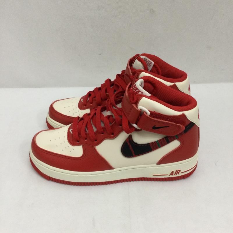 ナイキ NIKE スニーカー スニーカー NIKE AIR FORCE 1 MID  07 LX PALE IVORY UNIVERSITY  DV0792-101 24.0cm 赤 / レッド / red レディース USED 古着 中古 50169090