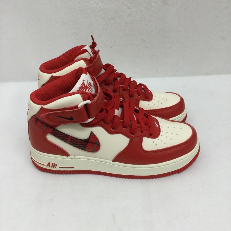 ナイキ NIKE スニーカー スニーカー NIKE AIR FORCE 1 MID  07 LX PALE IVORY UNIVERSITY  DV0792-101 24.0cm 赤 / レッド / red レディース USED 古着 中古 50169090