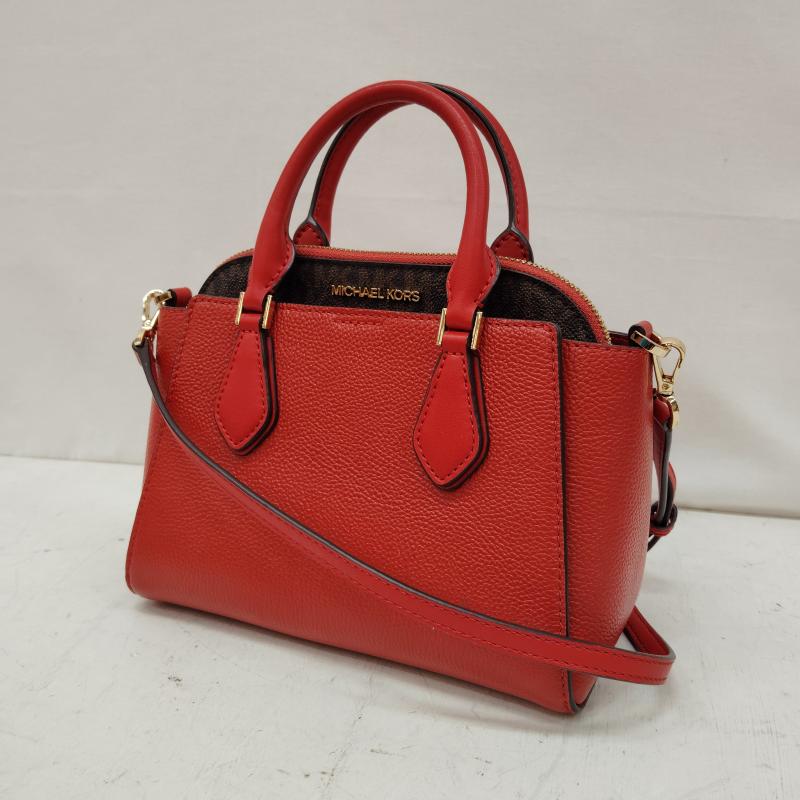 マイケルコース MICHAEL KORS ハンドバッグ ハンドバッグ 2WAY ハンド バッグ ダリア 2in1 サッチェル スモール 35F0GDIC1L - 赤 / レッド / red X 茶 / ブラウン / brown レディース USED 古着 中古 50169091