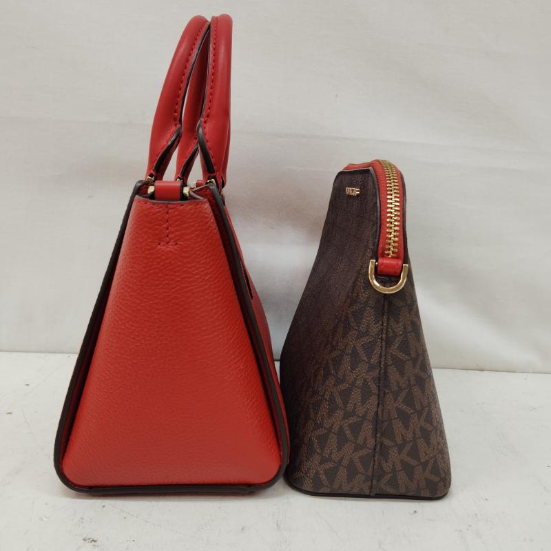 マイケルコース MICHAEL KORS ハンドバッグ ハンドバッグ 2WAY ハンド バッグ ダリア 2in1 サッチェル スモール 35F0GDIC1L - 赤 / レッド / red X 茶 / ブラウン / brown レディース USED 古着 中古 50169091