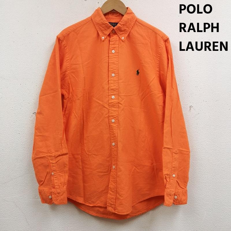 ポロラルフローレン POLO RALPH LAUREN シャツ、ブラウス 長袖 ポニー 刺繍 ワンポイント オックスフォード ボタンダウン 長袖 シャツ M 橙 / オレンジ / orange メンズ USED 古着 中古 50169092