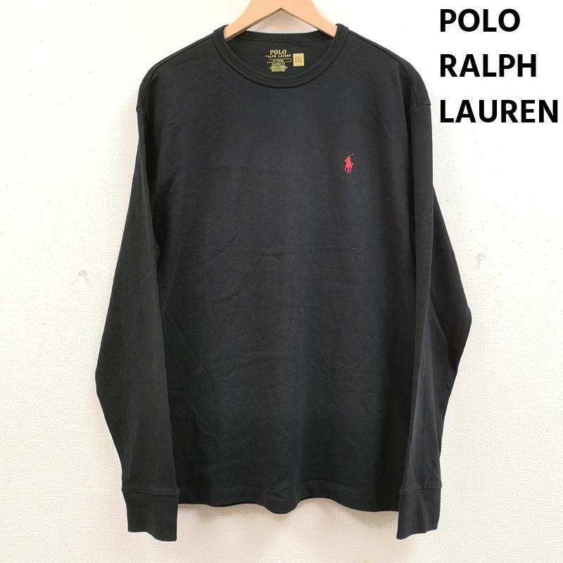 ポロラルフローレン POLO RALPH LAUREN Tシャツ 長袖 ポニー 刺繡 ワンポイント CLASSIC FIT 長袖 Tシャツ L/S TEE M 黒 / ブラック / black メンズ USED 古着 中古 50169094