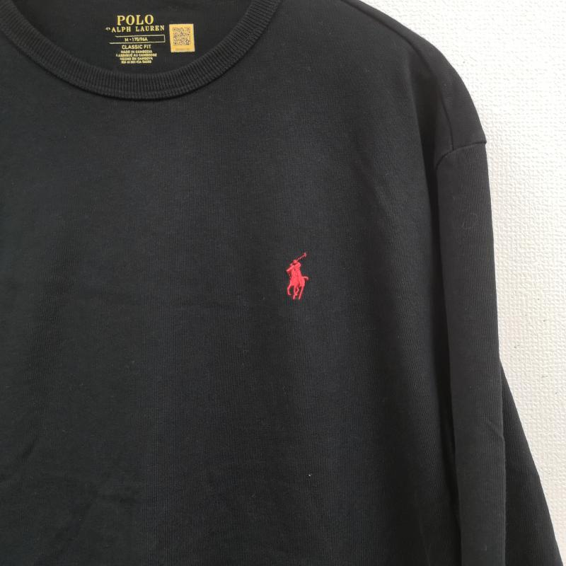 ポロラルフローレン POLO RALPH LAUREN Tシャツ 長袖 ポニー 刺繡 ワンポイント CLASSIC FIT 長袖 Tシャツ L/S TEE M 黒 / ブラック / black メンズ USED 古着 中古 50169094