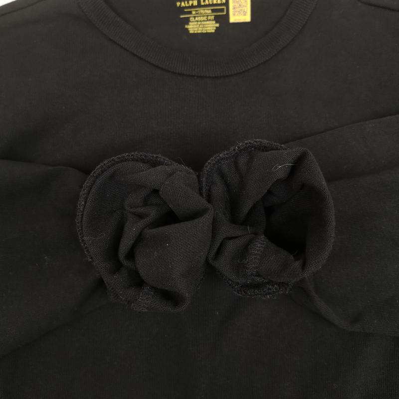 ポロラルフローレン POLO RALPH LAUREN Tシャツ 長袖 ポニー 刺繡 ワンポイント CLASSIC FIT 長袖 Tシャツ L/S TEE M 黒 / ブラック / black メンズ USED 古着 中古 50169094