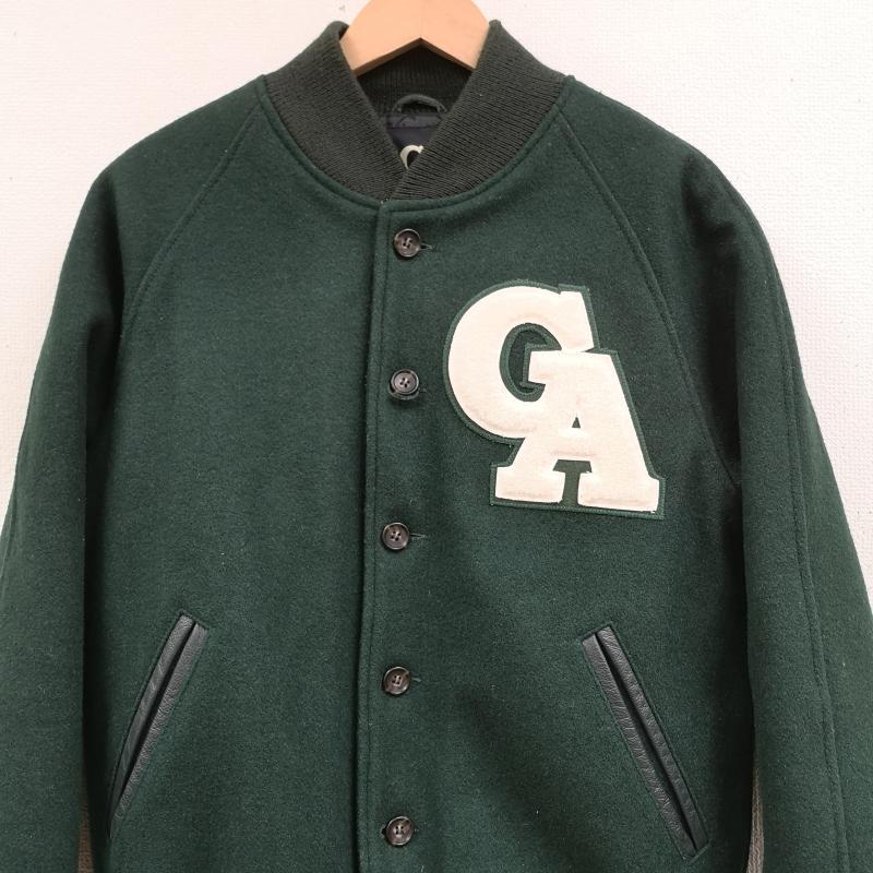ゴールデンベア Golden Bear ジャケット、上着 ジャンパー、ブルゾン USA製 GB Sport キルティング ウール スタジアム ジャケット スタジャン M 緑 / グリーン / green メンズ USED 古着 中古 50169095