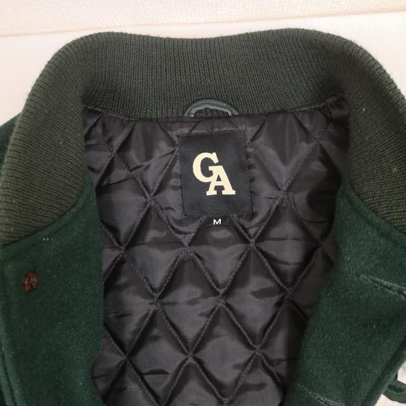 ゴールデンベア Golden Bear ジャケット、上着 ジャンパー、ブルゾン USA製 GB Sport キルティング ウール スタジアム ジャケット スタジャン M 緑 / グリーン / green メンズ USED 古着 中古 50169095