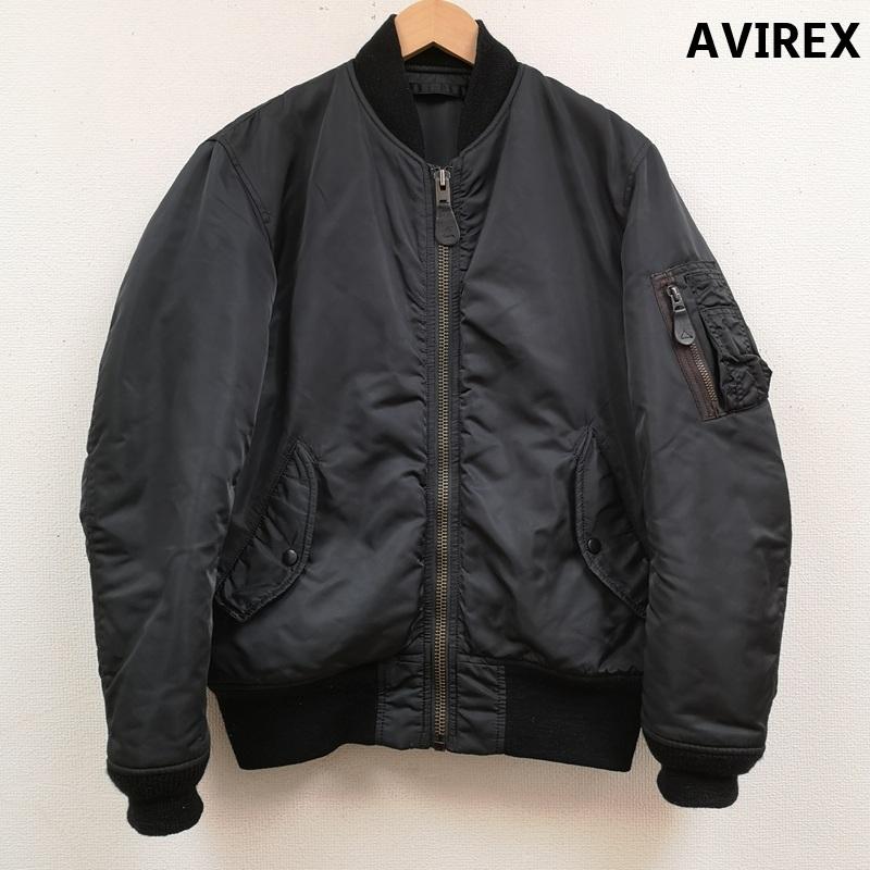 アヴィレックス AVIREX ジャケット、上着 フライトジャケット シガレットポケット ミリタリー MA-1 フライト ジャケット 6142240 M 黒 / ブラック / black メンズ USED 古着 中古 50169096