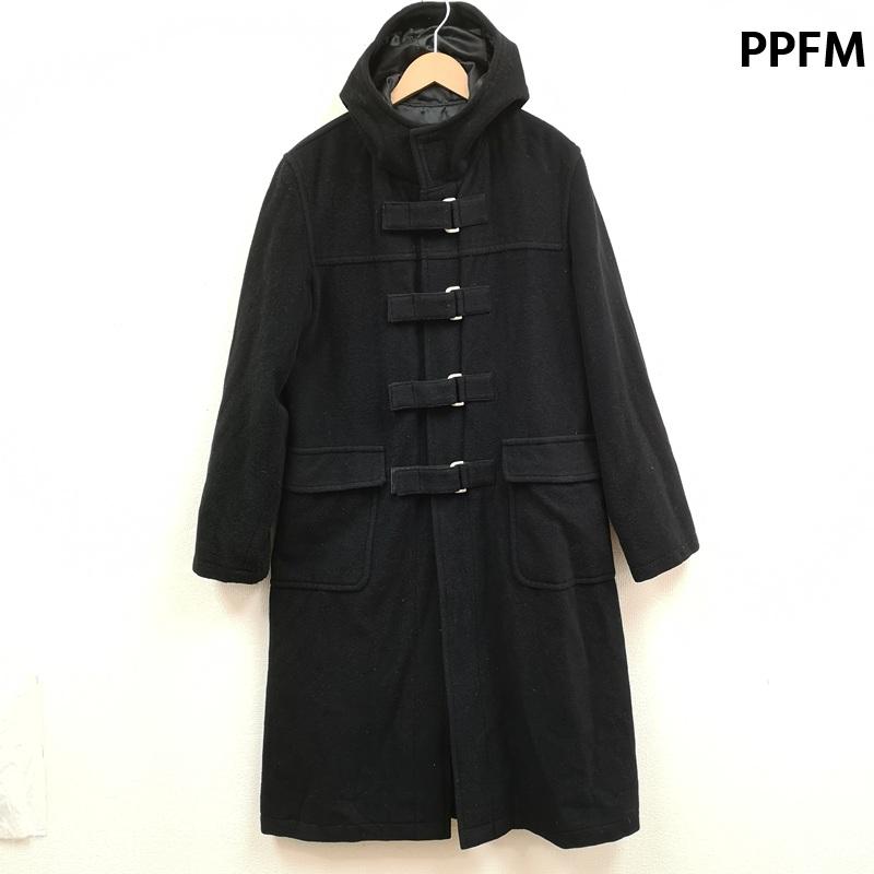 ピーピーエフエム PPFM コート コート一般 00s ギミック Y2K ロング ダッフル コート 35-12WC24 FREE 黒 / ブラック / black メンズ USED 古着 中古 50169100