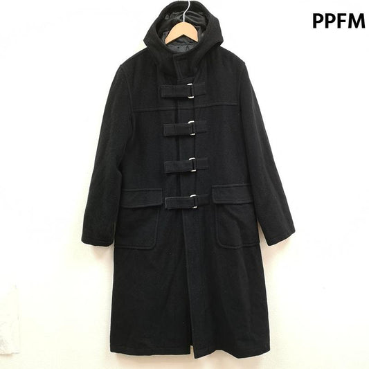 ピーピーエフエム PPFM コート コート一般 00s ギミック Y2K ロング ダッフル コート 35-12WC24 FREE 黒 / ブラック / black メンズ USED 古着 中古 50169100