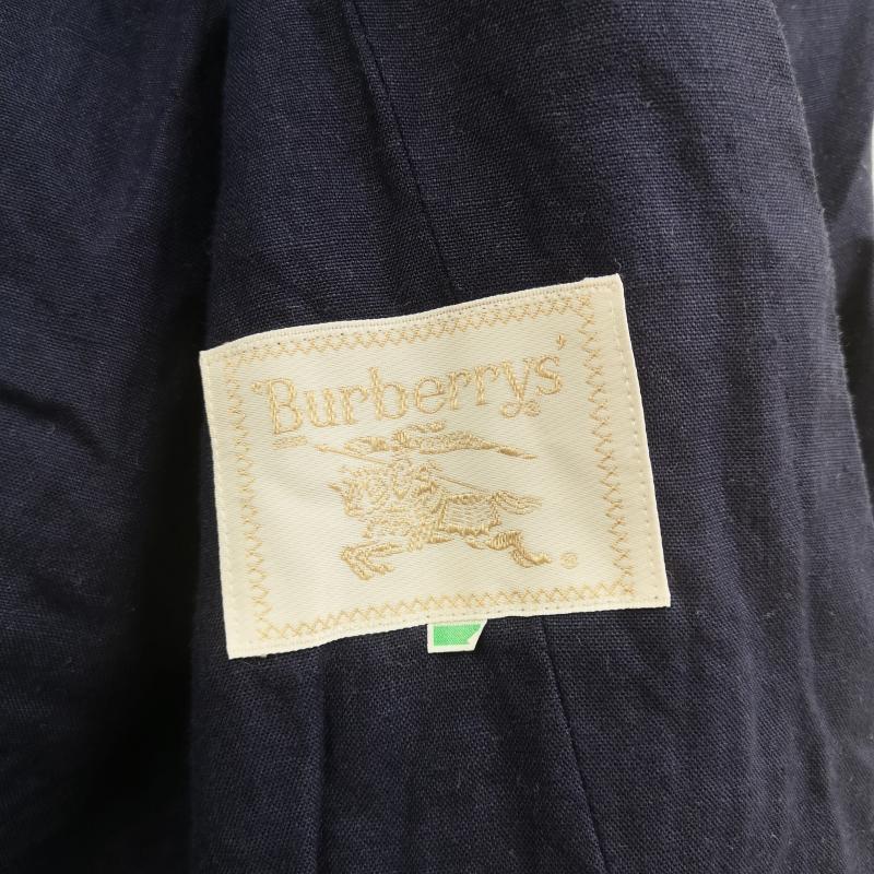 バーバリーズ BURBERRYS ジャケット、上着 ジャケット、ブレザー シングルブレスト 金ボタン ノーカラー テーラード ジャケット 紺 / ネイビー / navy メンズ USED 古着 中古 50169101