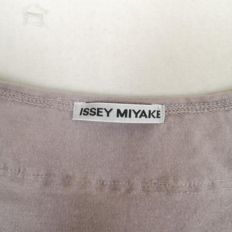 イッセイミヤケ ISSEY MIYAKE タンクトップ タンクトップ 日本製 サテン フリル ギャザー ノースリーブ タンクトップ IM51JK058 2 紫 / パープル / purple レディース USED 古着 中古 50169105
