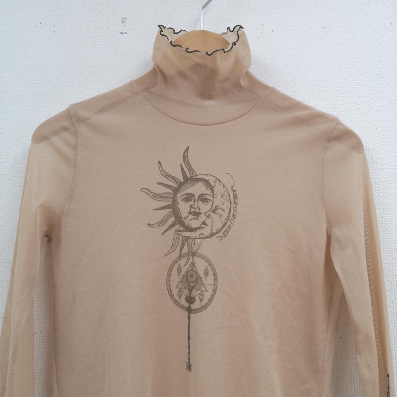 古着 USED カットソー 長袖 THINGS THAT MATTER 日本製 Yin & Yang PRINT TATTOO TOPS 0583TM0152P FREE ベージュ / ベージュ / beige レディース USED 古着 中古 50169106