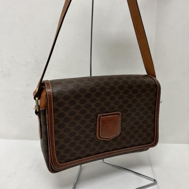 セリーヌ CELINE ショルダーバッグ ショルダーバッグ マカダム トリオンフ フラップ ショルダーバッグ ヴィンテージ - レディース USED 古着 中古 50169113