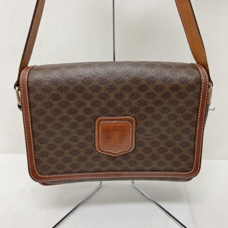セリーヌ CELINE ショルダーバッグ ショルダーバッグ マカダム トリオンフ フラップ ショルダーバッグ ヴィンテージ - レディース USED 古着 中古 50169113