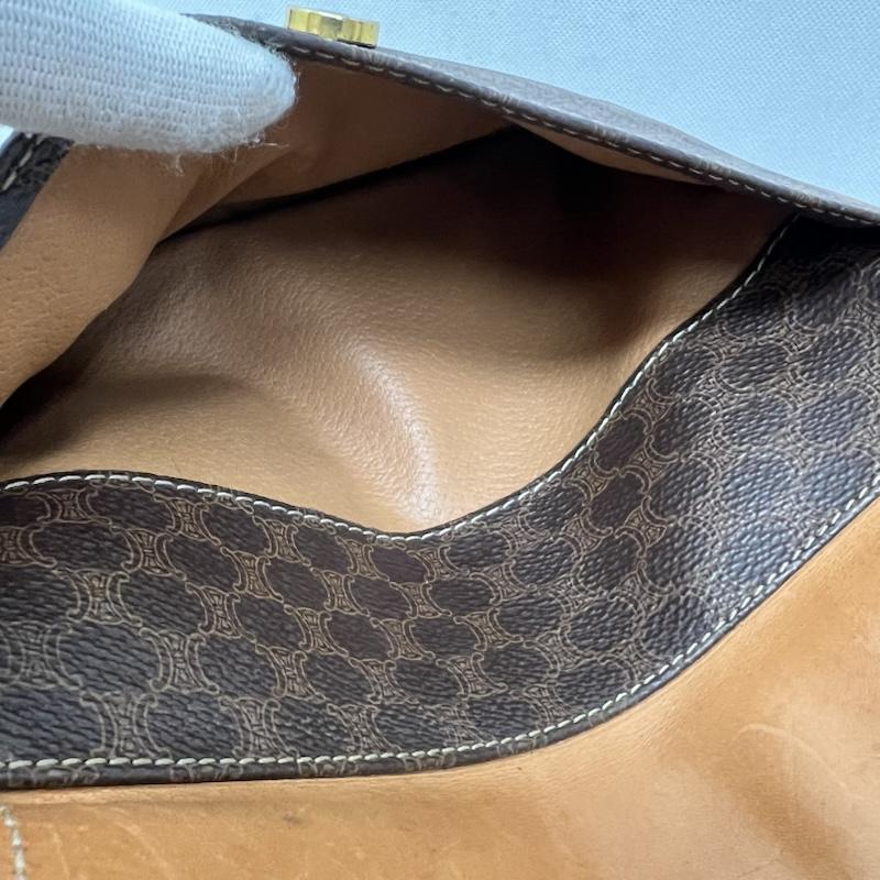 セリーヌ CELINE ショルダーバッグ ショルダーバッグ マカダム トリオンフ フラップ ショルダーバッグ ヴィンテージ - レディース USED 古着 中古 50169113