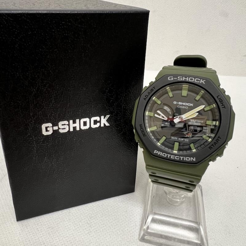 ジーショック G-SHOCK 腕時計 アナログ（クォーツ式） 2100 Series GA-2110SU アナデジ - カーキ / カーキ / khaki メンズ USED 古着 中古 50169115