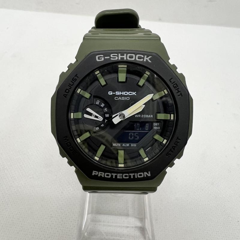 ジーショック G-SHOCK 腕時計 アナログ（クォーツ式） 2100 Series GA-2110SU アナデジ - カーキ / カーキ / khaki メンズ USED 古着 中古 50169115