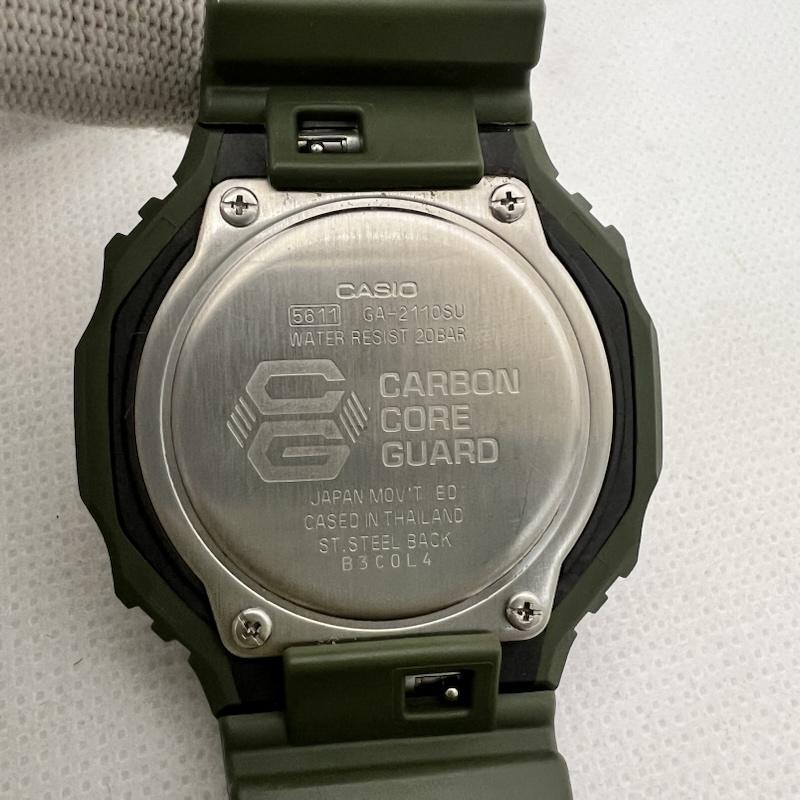ジーショック G-SHOCK 腕時計 アナログ（クォーツ式） 2100 Series GA-2110SU アナデジ - カーキ / カーキ / khaki メンズ USED 古着 中古 50169115